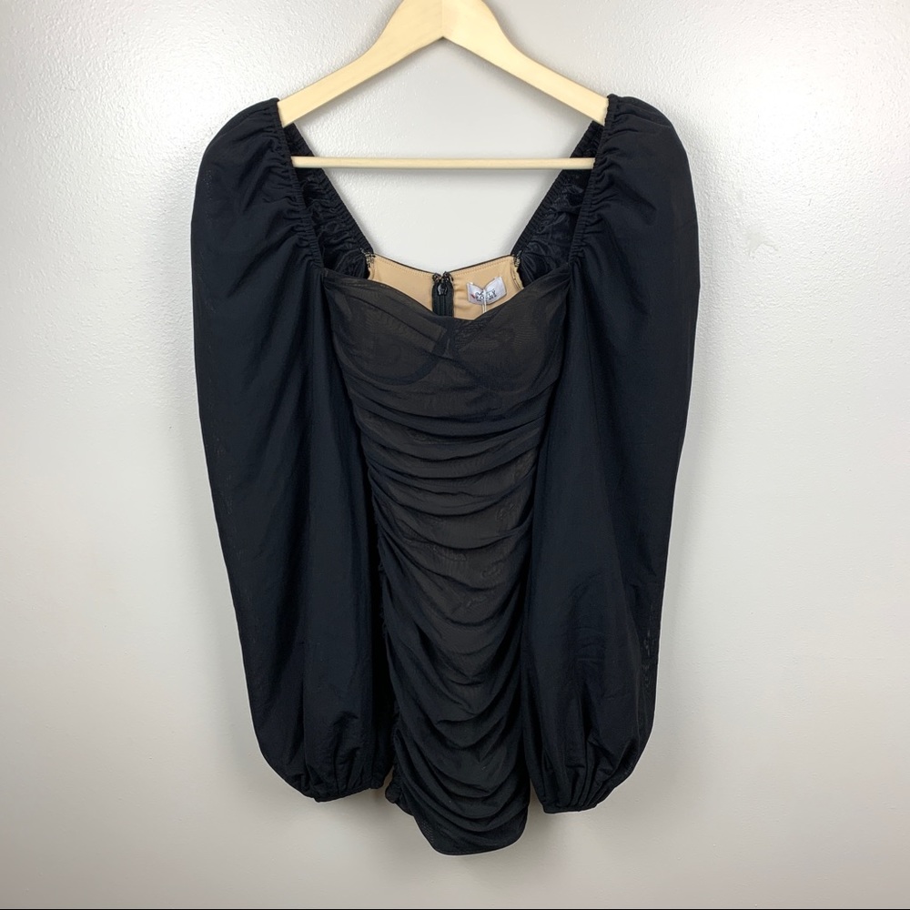 Oh Polly Black Mini Dress - Picture 3 of 14